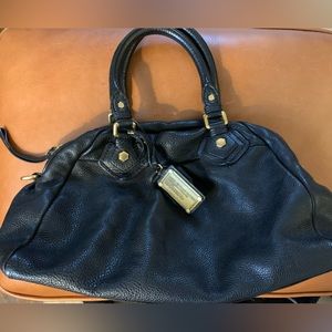 Marc by Marc Jacobs black Classic Q bowling style satchel bag